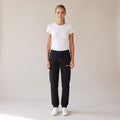 Basecamp Heavyweight Sweatpants — AWSM Field in Onyx Black, shown on the AWSM house model