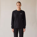 Crépuscule Long Sleeve Tee — AWSM Maison in Onyx Black, shown on the AWSM house model