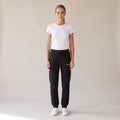 Repos Fleece Sweatpants — AWSM Maison in Onyx Black, shown on the AWSM house model