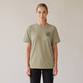 Studio Heavyweight Tee — AWSM Atelier in Sahara Khaki, shown on the AWSM house model